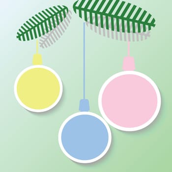 colorful illustration with new year minimal background  for your design