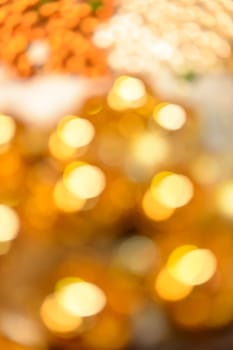 Blurred golden Christmas shining background