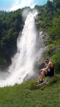 Parcineser Waterfall,South Tyrol