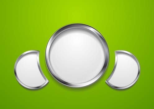 Abstract bright background with round shapes. Vector template eps 10