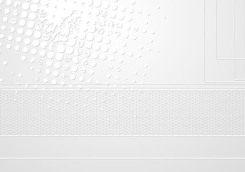 Abstract light grey tech background. Eps 10 vector design