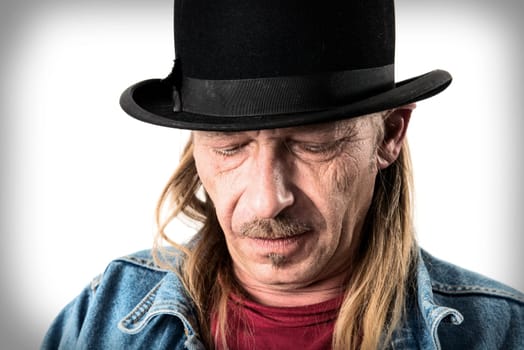 man with bowler