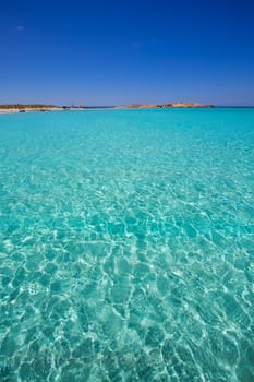Illetes Illetas turquoise beach in Formentera Balearic Island
