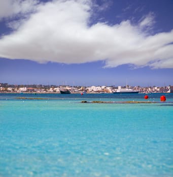 La Savina Sabina village and marina in Formentera Balearic Islands