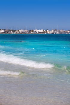 La Savina Sabina village and marina in Formentera Balearic Islands