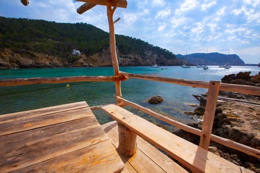 Ibiza Port de Benirras at Balearic Islands of Spain