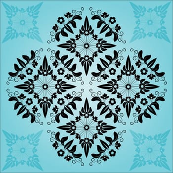 the ethnic composition of the blue motifs created