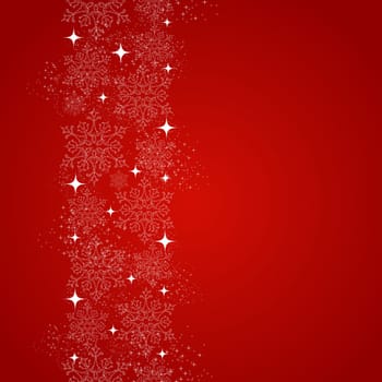 Merry Christmas decorations elements seamless pattern border. Vector file organized in layers for easy editing..