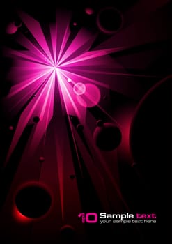 Big Starburst. Vector illustration.