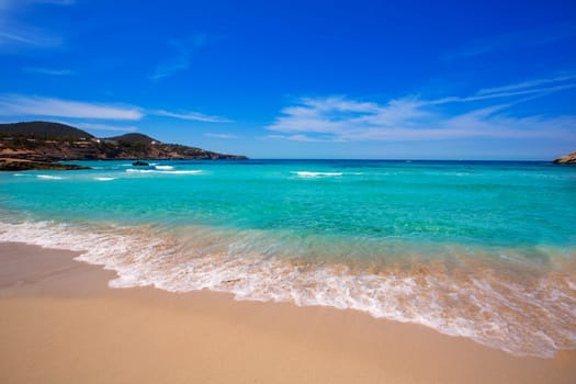 Cala Tarida in Ibiza beach San Jose at Balearic Islands