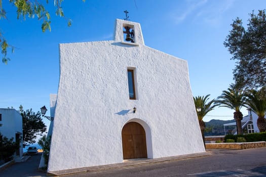 Ibiza Es Cubells church in san Jose at Balearic Islands of spain