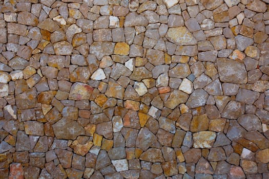 Ibiza masonry wall detail of mediterranean stonewall traditional construction texture
