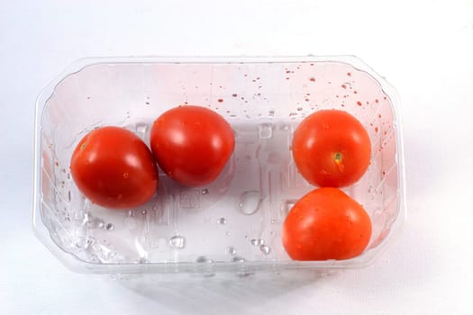 Tomatoes in packaging