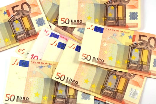 Euro banknotes