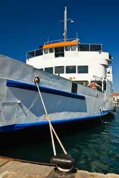 Passenger ferry in the port of Zadar