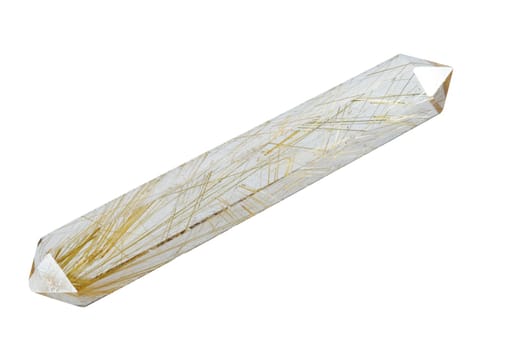 A double-ended rutile quartz