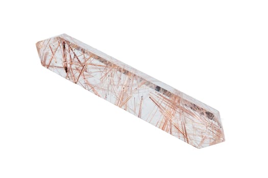 A double-ended rutile quartz