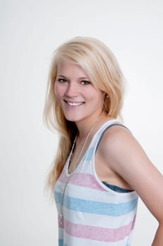 pretty blonde woman