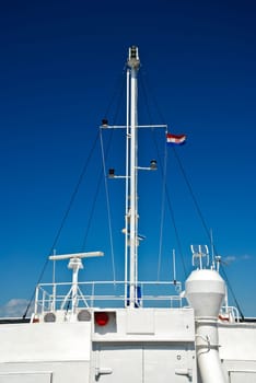 Mast on cruise ship
