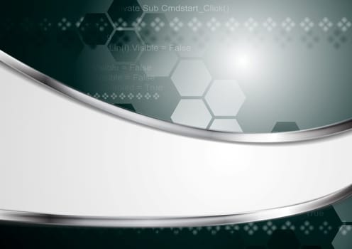 Abstract technology dark background template. Vector design eps 10