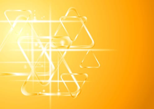 Abstract yellow hi-tech background. Vector design eps 10