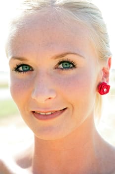 Portrait of a young pretty woman
