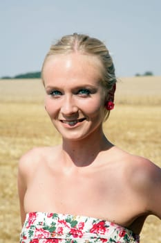 Portrait of a young pretty woman
