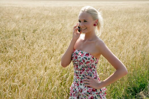 Young woman with smartphone
