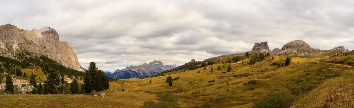 View of cima del passo. Dolomites, Falzarego