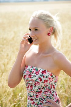Young woman with smartphone