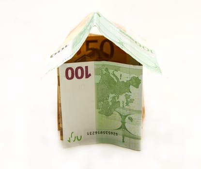 A house made with euros.