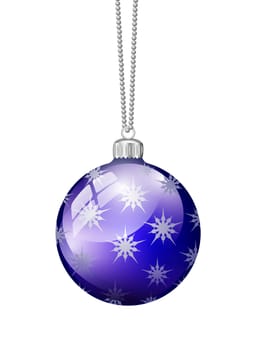 blue Christmas bauble