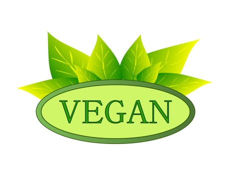 Vegan Logo green