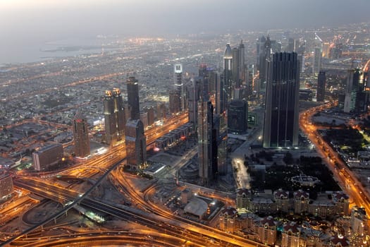 Dubai Architecture Night Shot