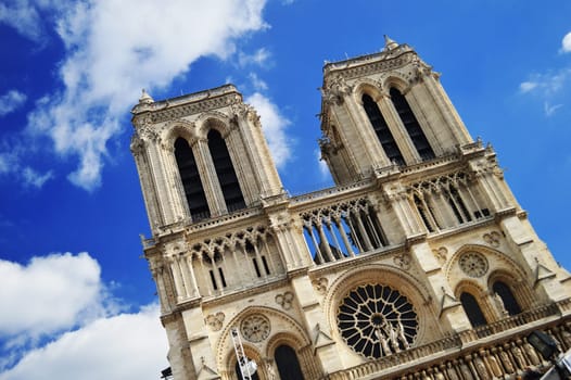 Notre-Dame Cathedral in Paris, France.