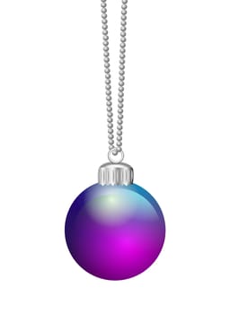 purple Christmas bauble