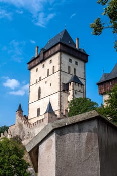 Karlstejn castle in Central Bohemia, Czech Republic.