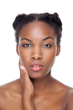 Black beauty with perfect skin