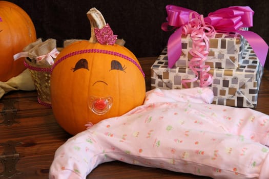 Pumpkin Baby Princess at a baby shower