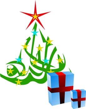 Christmas tree illustration