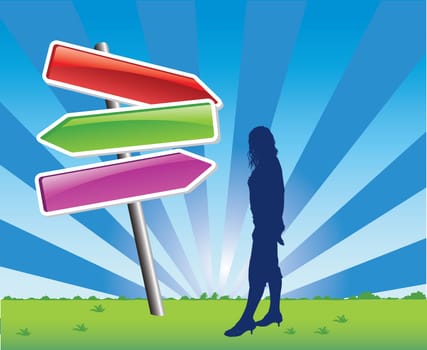 direction choice illustration
