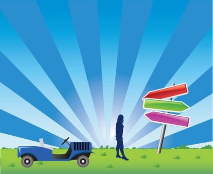 direction choice illustration