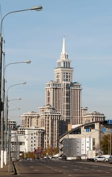 New high-rise building in Moscow