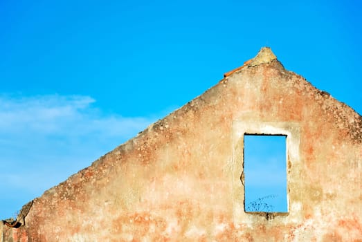 Ruins of an old house in Croatia