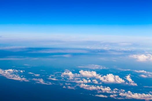 clouds. view from the window of an airplane. Sky and clouds. Plane view from the window