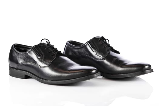 man's shoes isolated on white background. Male fashion with shoes on white