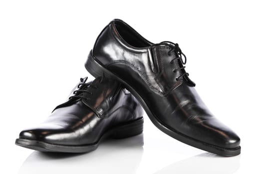 man's shoes isolated on white background. Male fashion with shoes on white