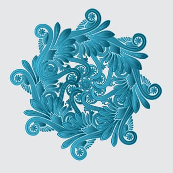 Decorative flourish design, abstract art