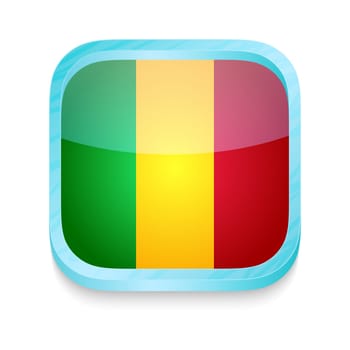Smart phone button with Mali flag