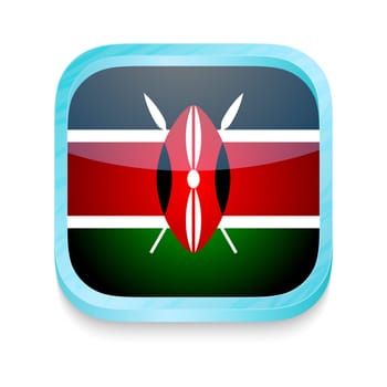 Smart phone button with Malaysia flag